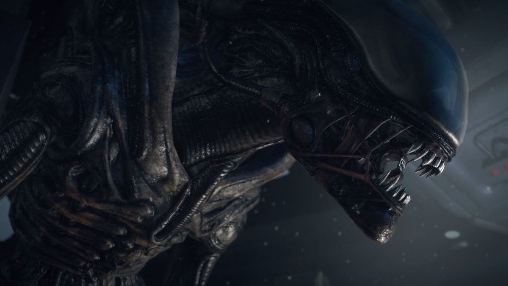 Imagen promocional de Alien Isolation que muestra al Xenomorfo.