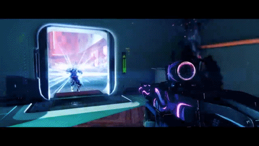 Un Hunter Guardian usa el nuevo Strand Grappling Hook para montar un Thundercrash Guardian en un grupo de enemigos en Destiny 2: Lightfall