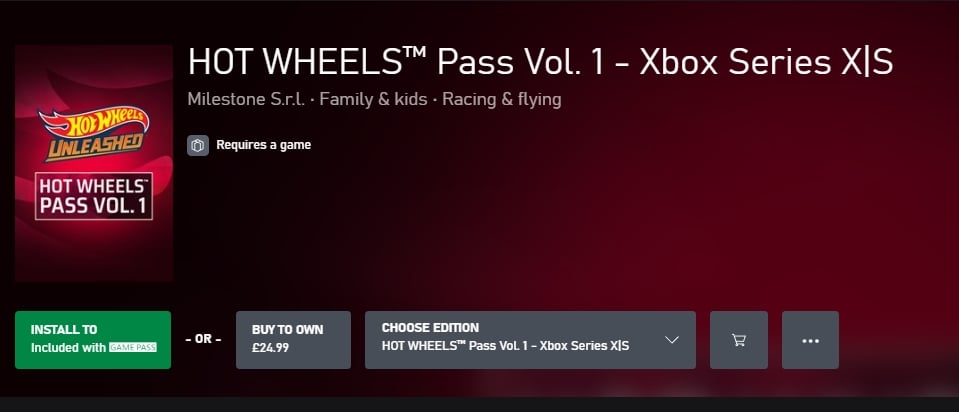 Hot Wheels Unleashed se carga temprano en Xbox Game Pass