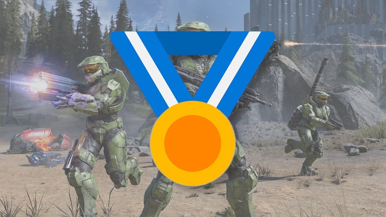 Concepto de medallas de logros de Xbox